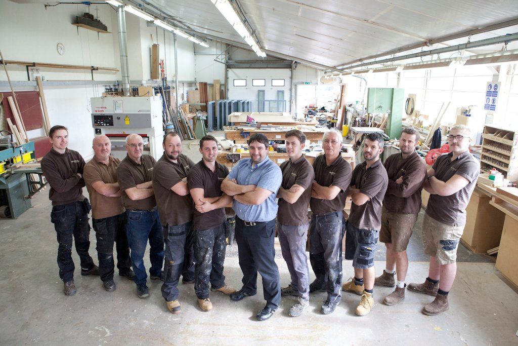Matt Tyrrell and the Joinery Team